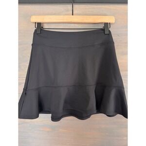 Tiger Friday Black Ruffle Athletic Dance Skirt Adult Small Activewear